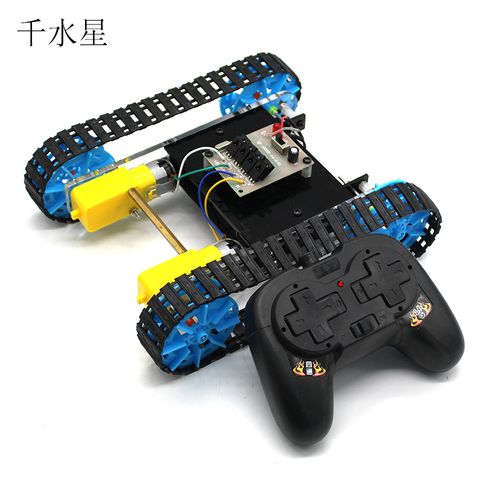 diy坦克车体 学生手工科技小制作 遥控坦克拼装模型教具小车套件
